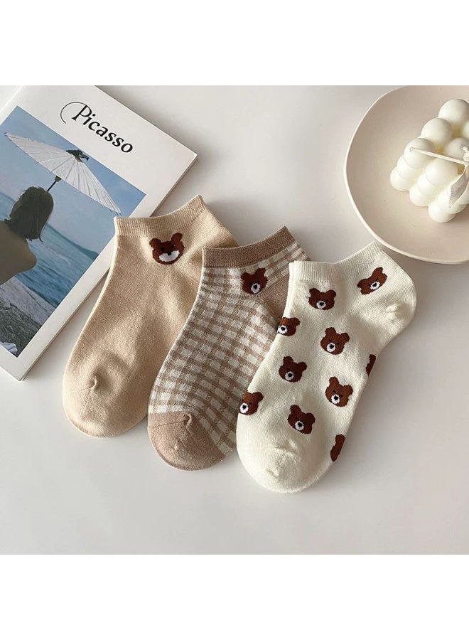 Trendora Women's Cotton Ankle Socks, Mixed Colours, 6 Pairs, Cotton Blend, Casual Comfort, Closed Toe - Image 5